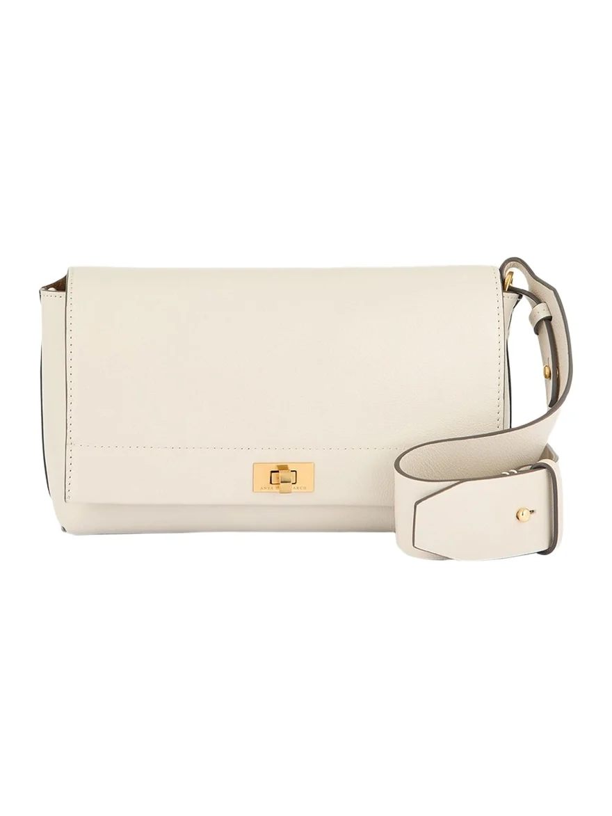 Anya Hindmarch Mortimer Shiny Calfskin Crossbody Bag