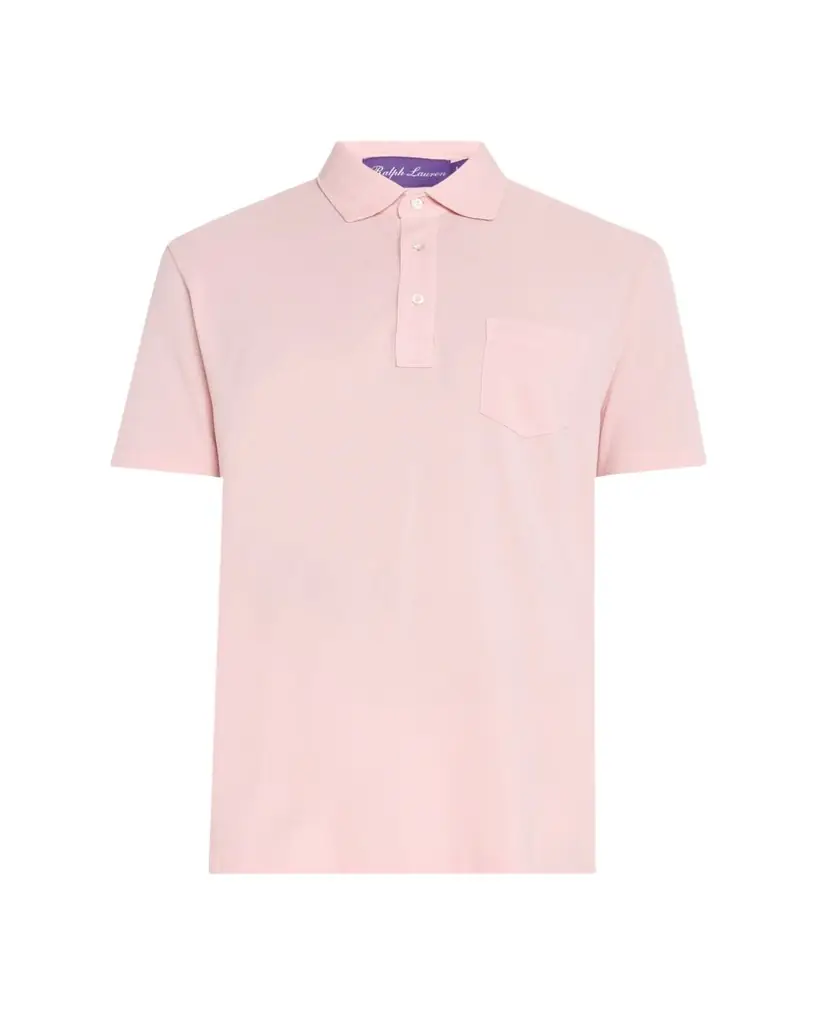 Ralph Lauren Purple Label Men's Custom Slim Pique Polo Shirt | Image 1 Ralph Lauren Purple Label Men's Custom Slim Pique Polo Shirt | Image 1
