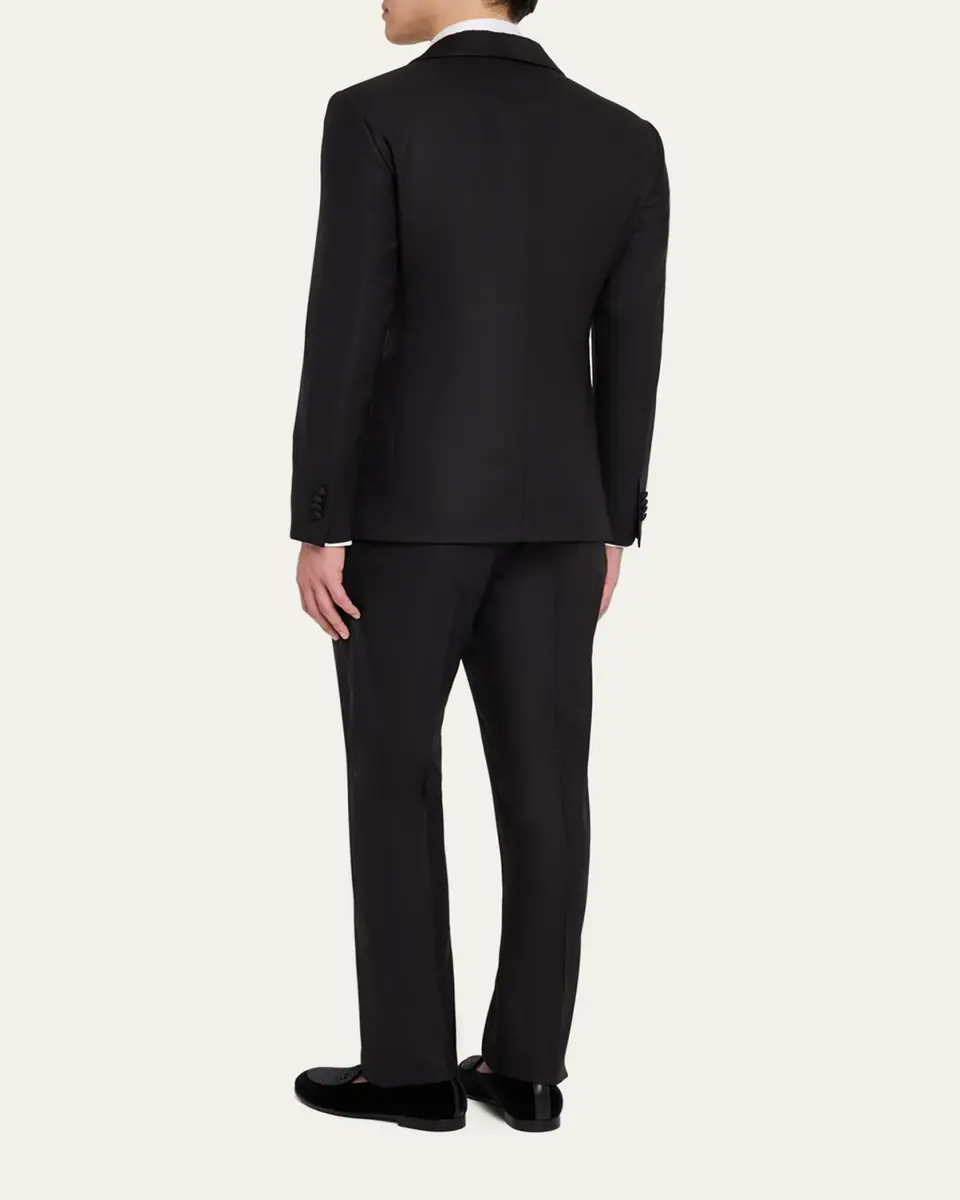 Giorgio Armani Men's Smoking Soho Shawl-Collar Tuxedo | Thumbnail 3 Giorgio Armani Men's Smoking Soho Shawl-Collar Tuxedo | Thumbnail 3