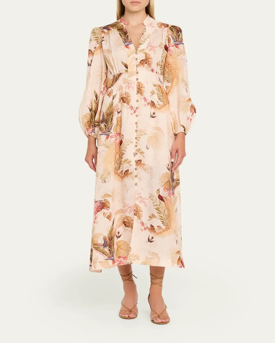 Zimmermann Ascension Plunge Maxi Dress | Thumbnail 2 Zimmermann Ascension Plunge Maxi Dress | Thumbnail 2