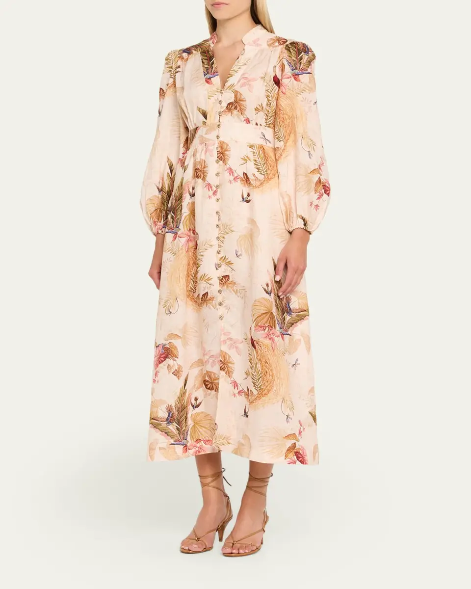 Zimmermann Ascension Plunge Maxi Dress | Thumbnail 4 Zimmermann Ascension Plunge Maxi Dress | Thumbnail 4