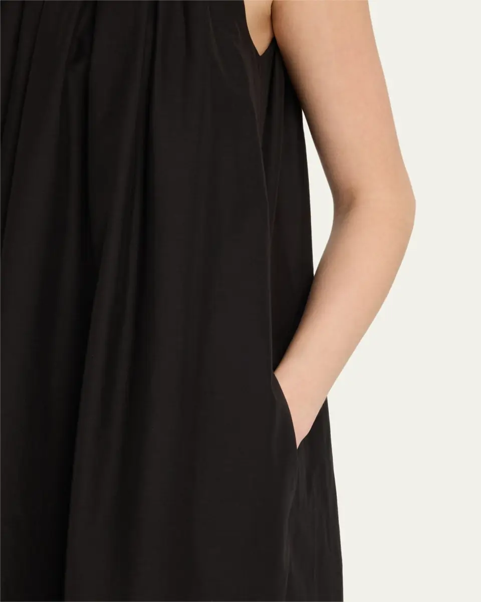 Loulou De Saison Kika Long Gathered Dress | Thumbnail 5 Loulou De Saison Kika Long Gathered Dress | Thumbnail 5