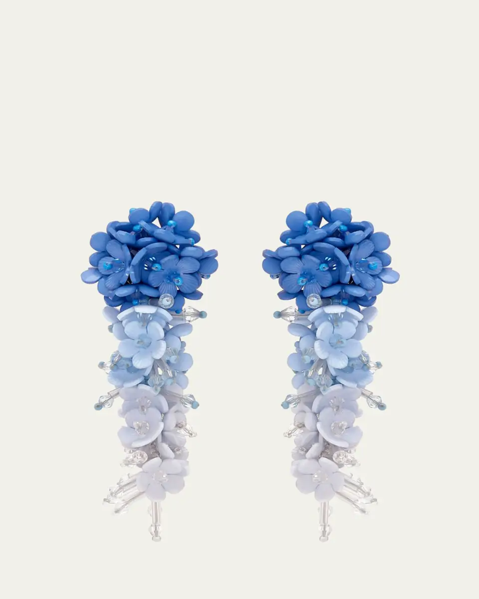 Oscar de la Renta Plexy Flowers Bouquet Earrings | Thumbnail 2 Oscar de la Renta Plexy Flowers Bouquet Earrings | Thumbnail 2