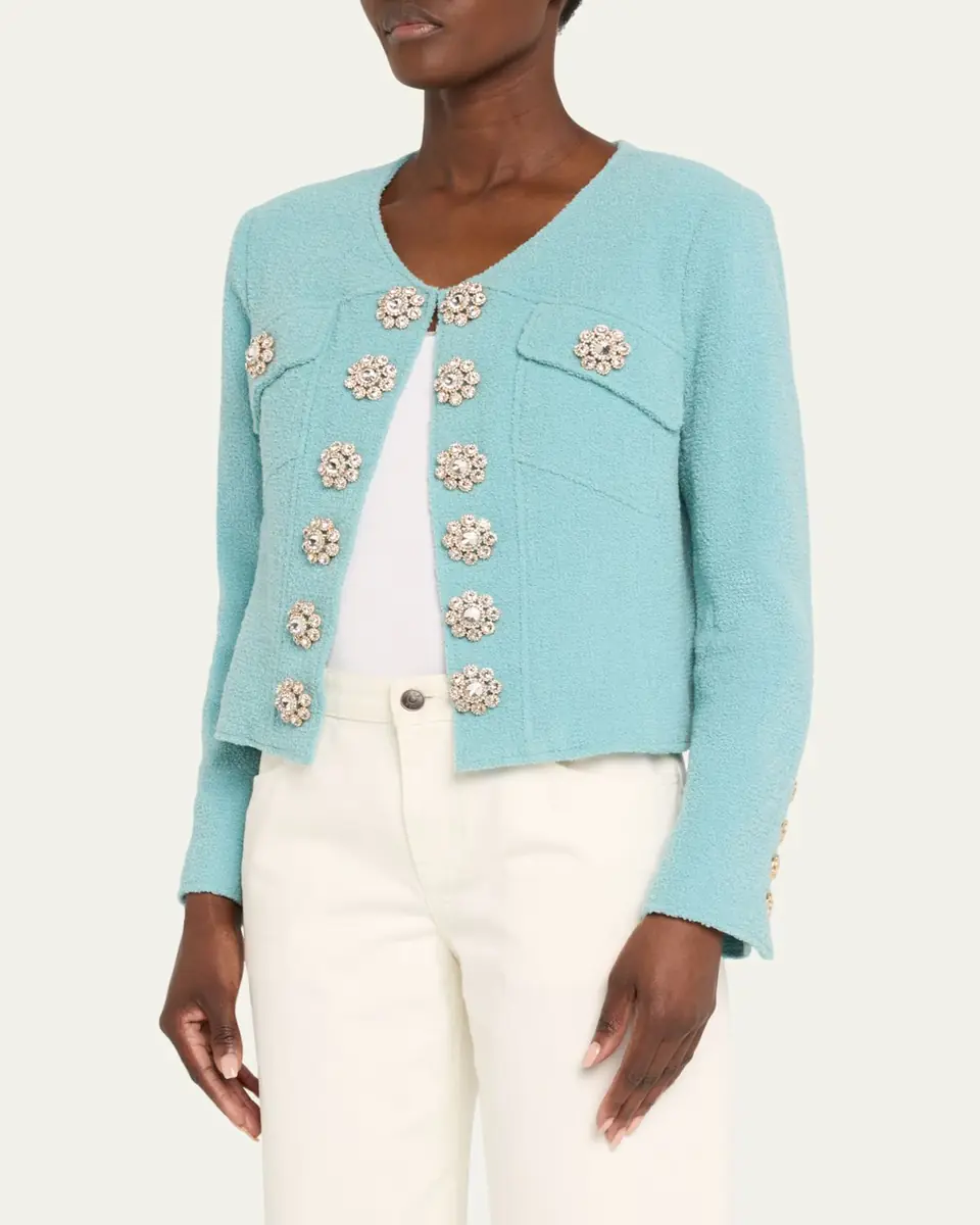 Libertine Aqua Boucle Heart Jacket | Thumbnail 4