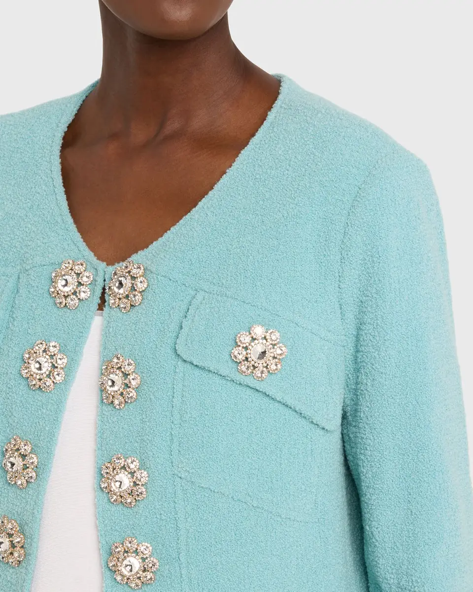Libertine Aqua Boucle Heart Jacket | Thumbnail 9