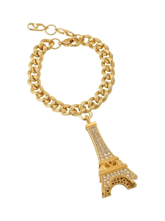Chez Valentino Bracelet with Eiffel Tower Chez Valentino Bracelet with Eiffel Tower