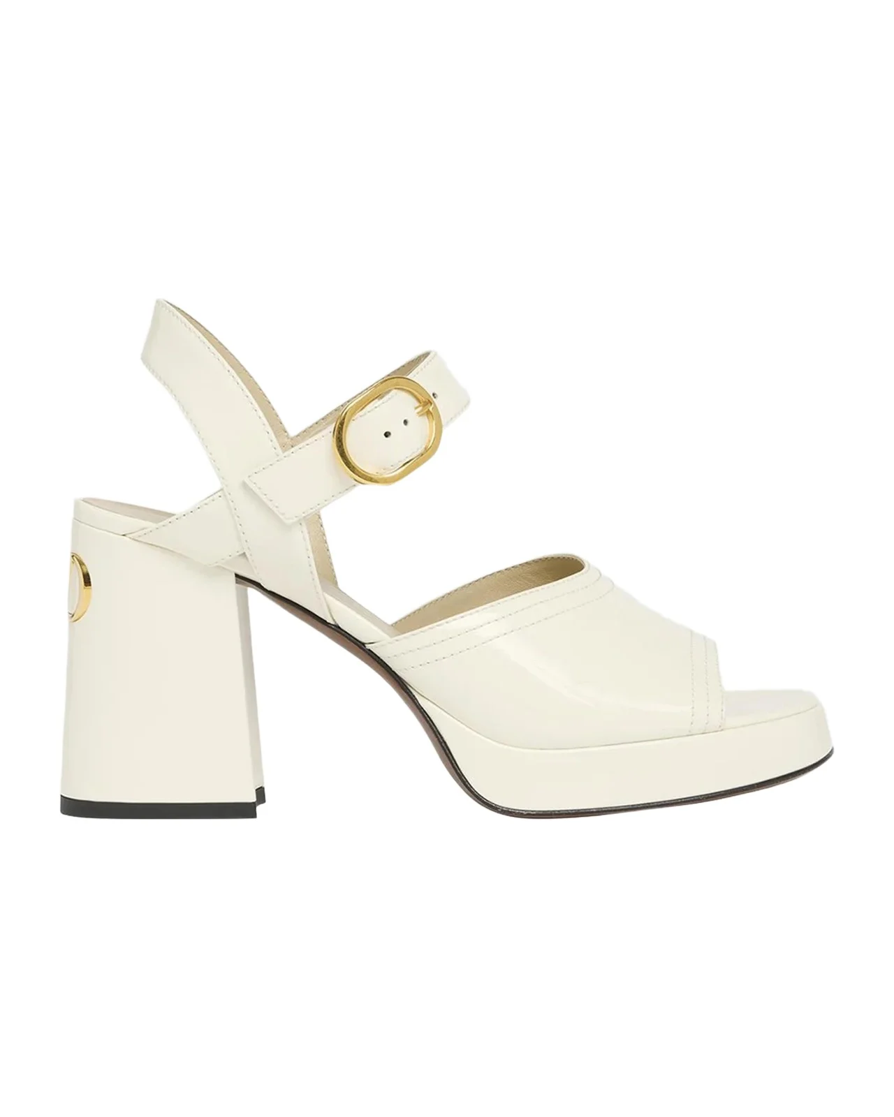 Fawcette VLogo Patent Leather Platform Sandals Fawcette VLogo Patent Leather Platform Sandals