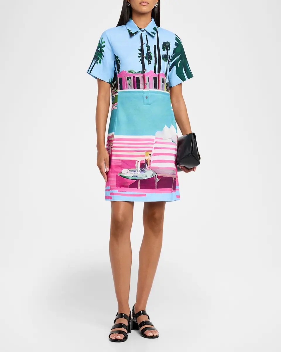 Libertine Poolside Preppy Short-Sleeve Mini Polo Dress | Thumbnail 3 Libertine Poolside Preppy Short-Sleeve Mini Polo Dress | Thumbnail 3