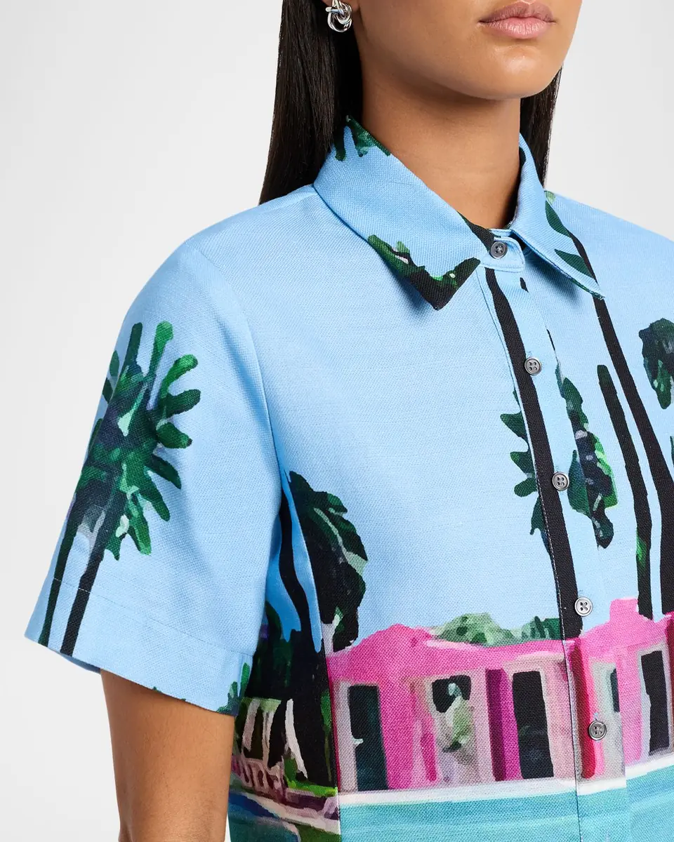 Libertine Poolside Preppy Short-Sleeve Mini Polo Dress | Thumbnail 4 Libertine Poolside Preppy Short-Sleeve Mini Polo Dress | Thumbnail 4