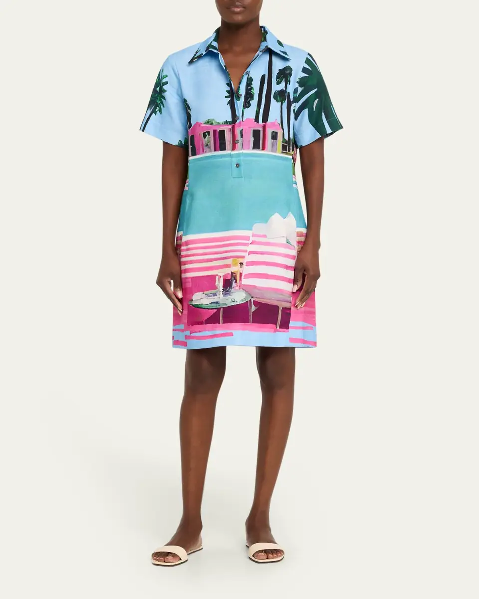 Libertine Poolside Preppy Short-Sleeve Mini Polo Dress | Thumbnail 6 Libertine Poolside Preppy Short-Sleeve Mini Polo Dress | Thumbnail 6