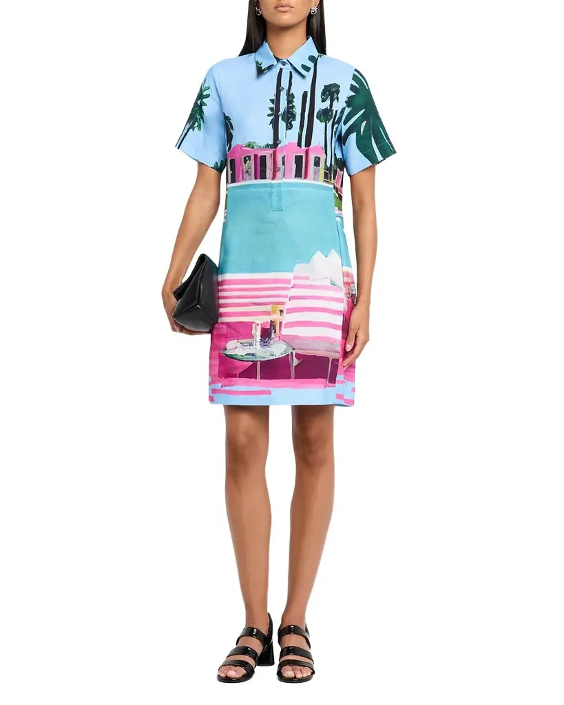 Libertine Poolside Preppy Short-Sleeve Mini Polo Dress | Image 1 Libertine Poolside Preppy Short-Sleeve Mini Polo Dress | Image 1