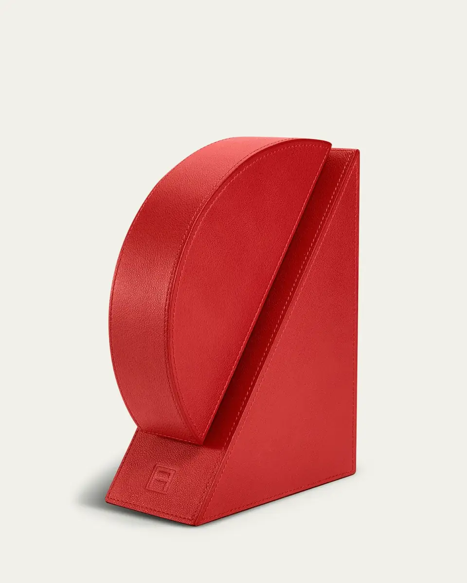 ASSOULINE Cubist R Leather Bookend | Thumbnail 2 ASSOULINE Cubist R Leather Bookend | Thumbnail 2