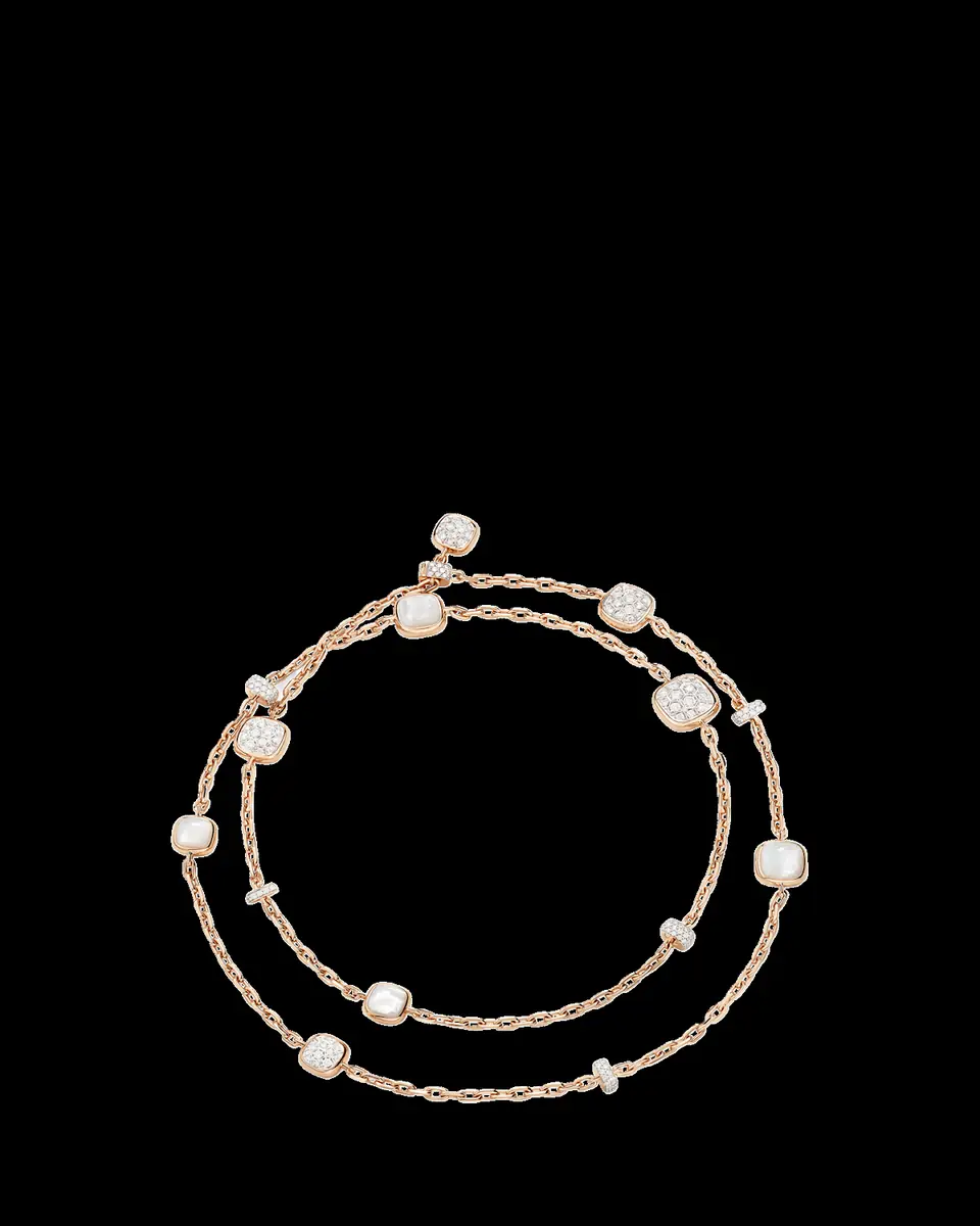 Pomellato Nudo 18K Rose Gold Diamond and Mother of Pearl Long Necklace | Thumbnail 2 Pomellato Nudo 18K Rose Gold Diamond and Mother of Pearl Long Necklace | Thumbnail 2