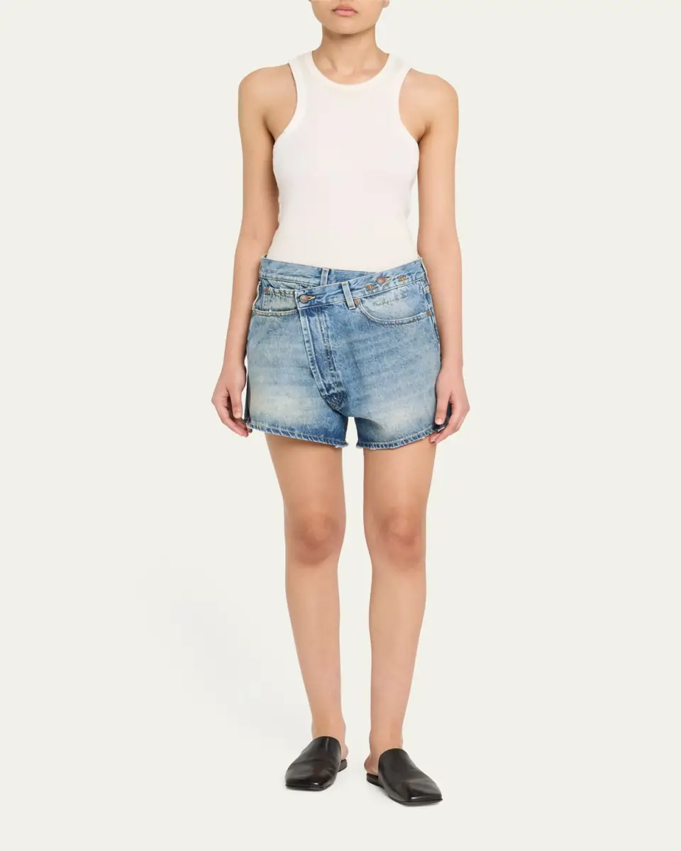 R13 Crossover Denim Shorts | Thumbnail 2 R13 Crossover Denim Shorts | Thumbnail 2
