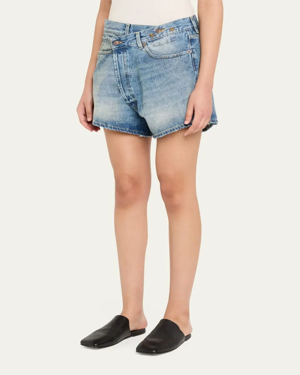 R13 Crossover Denim Shorts | Thumbnail 4 R13 Crossover Denim Shorts | Thumbnail 4