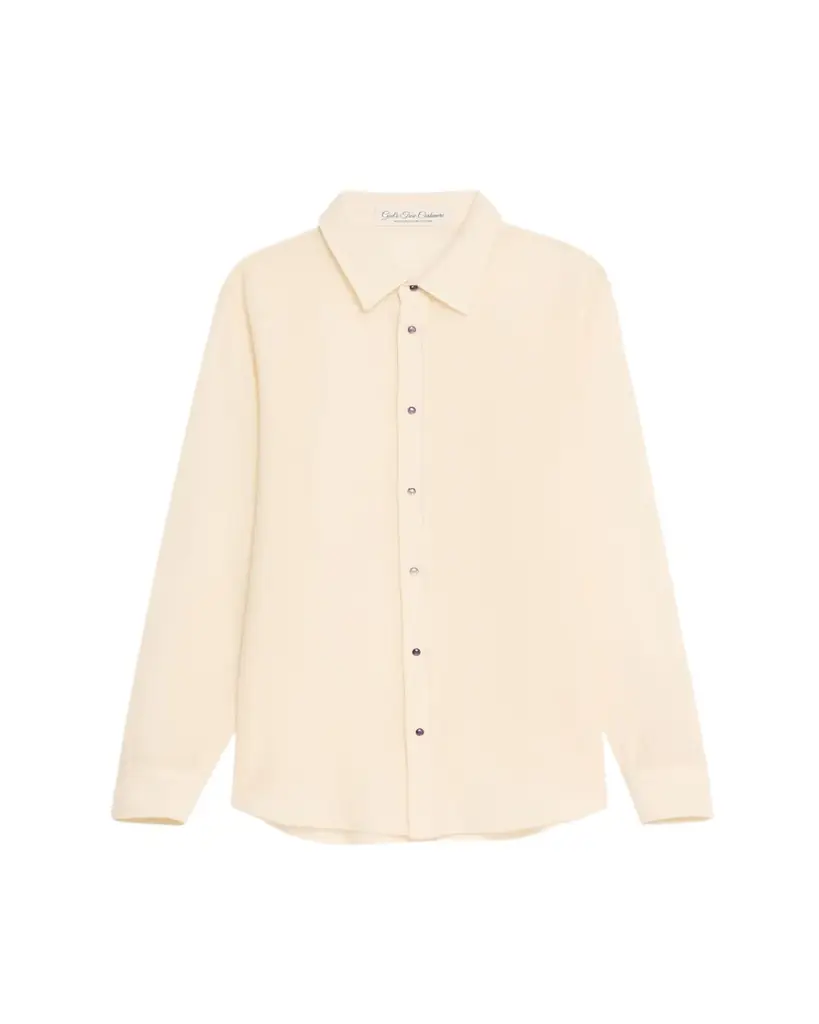 God’s True Cashmere Button-Down Gauze Solid Shirt | Image 1 God’s True Cashmere Button-Down Gauze Solid Shirt | Image 1