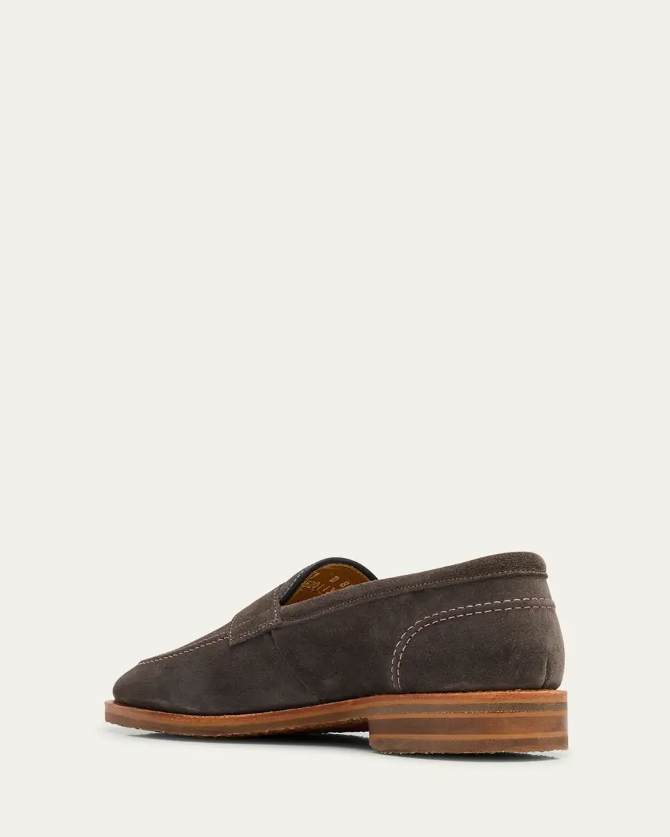 Allen Edmonds Reserve Men's Roman Suede Contrast-Sole Penny Loafers | Thumbnail 2