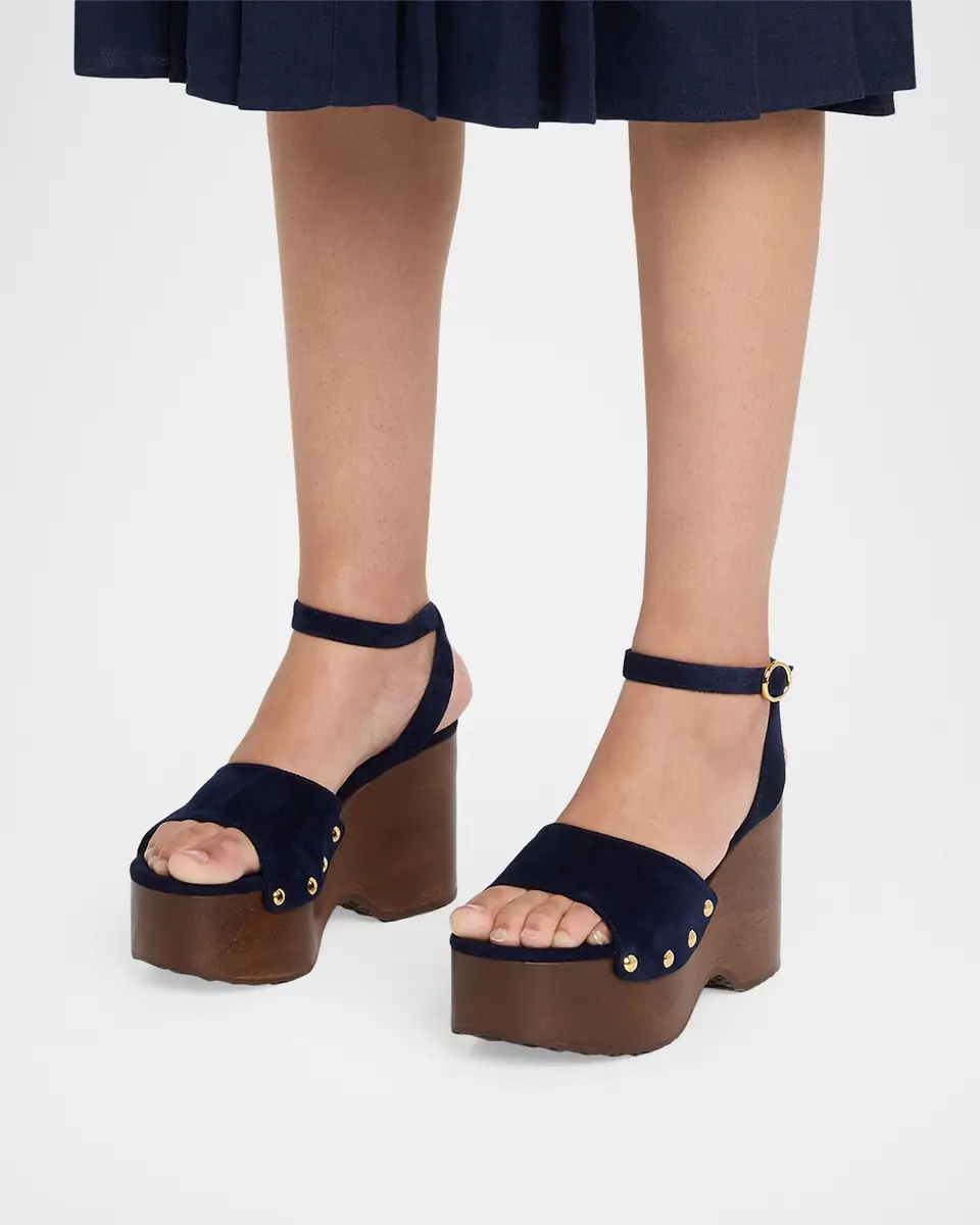Gianvito Rossi Suede Ankle-Strap Platform Sandals | Thumbnail 22 Gianvito Rossi Suede Ankle-Strap Platform Sandals | Thumbnail 22