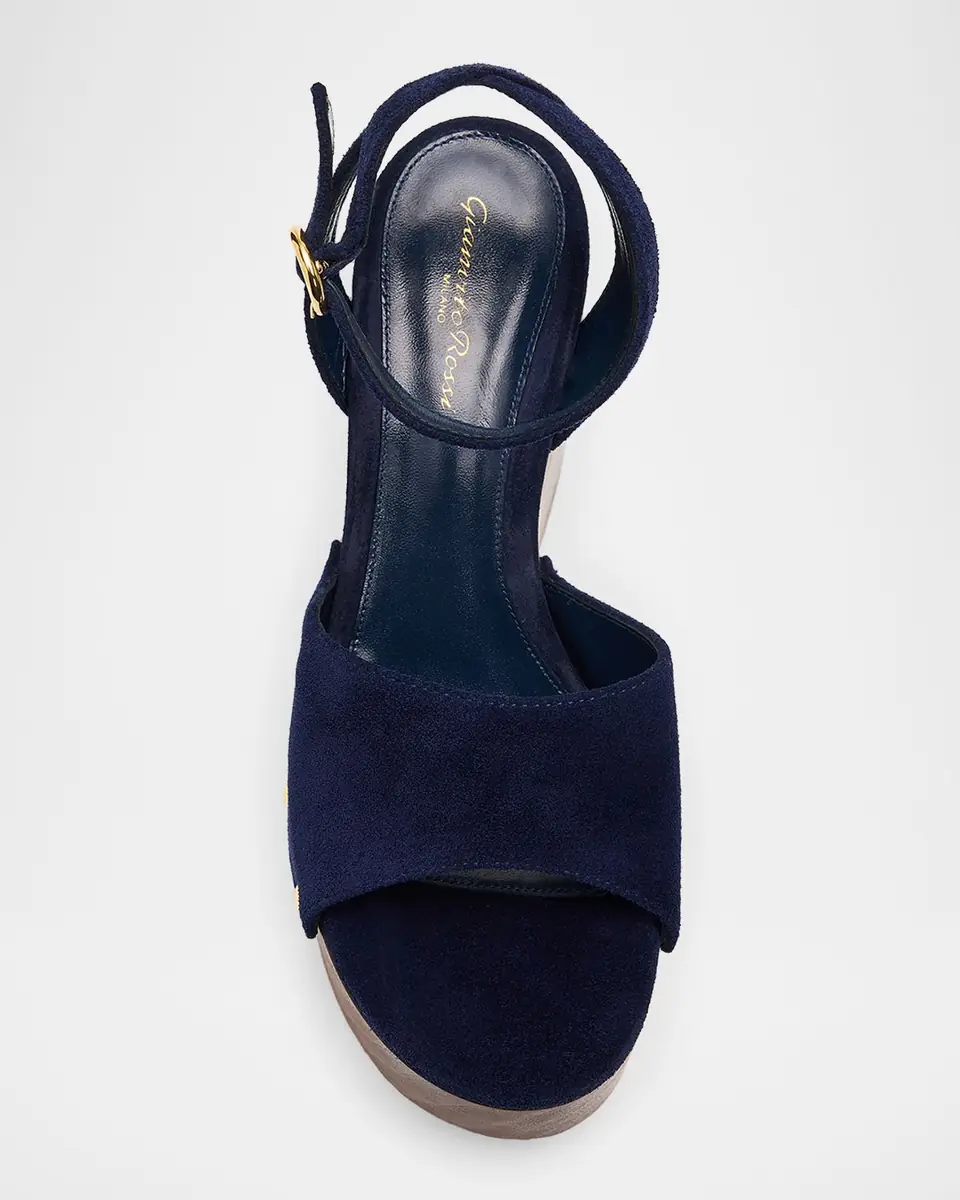 Gianvito Rossi Suede Ankle-Strap Platform Sandals | Thumbnail 26 Gianvito Rossi Suede Ankle-Strap Platform Sandals | Thumbnail 26