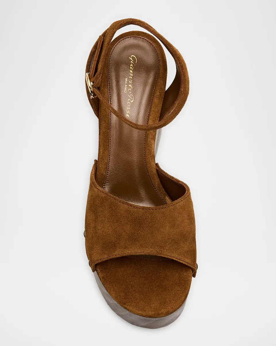 Gianvito Rossi Suede Ankle-Strap Platform Sandals | Thumbnail 29 Gianvito Rossi Suede Ankle-Strap Platform Sandals | Thumbnail 29
