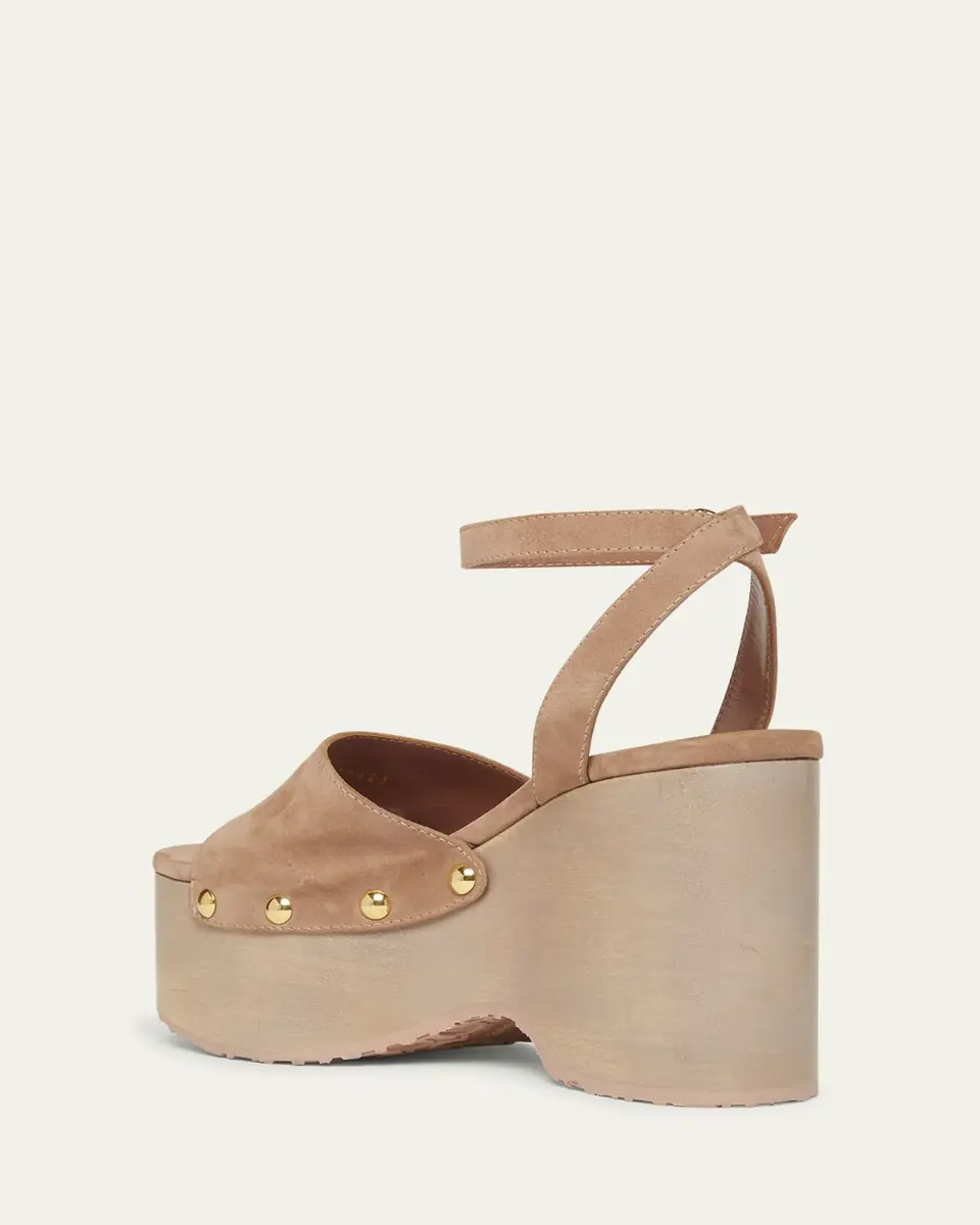 Gianvito Rossi Suede Ankle-Strap Platform Sandals | Thumbnail 10 Gianvito Rossi Suede Ankle-Strap Platform Sandals | Thumbnail 10