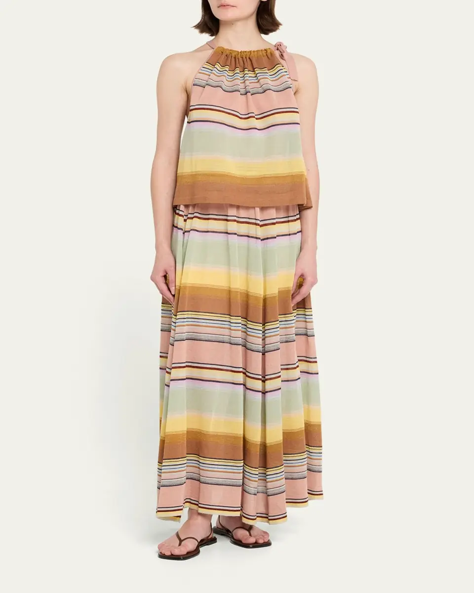 Zimmermann Coco Stripe Halter Top | Thumbnail 2 Zimmermann Coco Stripe Halter Top | Thumbnail 2