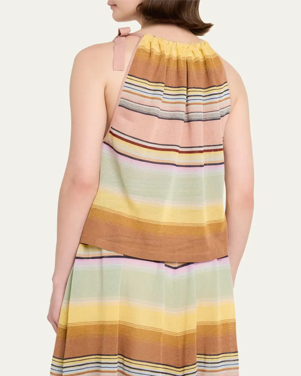 Zimmermann Coco Stripe Halter Top | Thumbnail 3 Zimmermann Coco Stripe Halter Top | Thumbnail 3