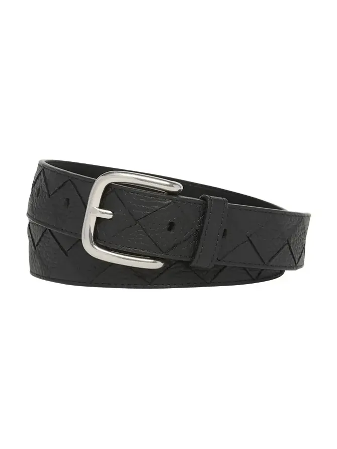 Men's Intrecciato Leather Belt