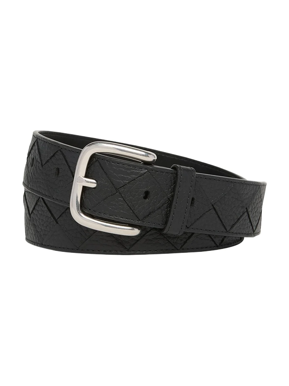 Men's Intrecciato Leather Belt Men's Intrecciato Leather Belt