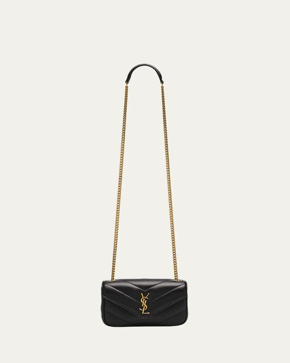 Saint Laurent Loulou Mini YSL Chain Crossbody Bag in Quilted Leather | Thumbnail 7 Saint Laurent Loulou Mini YSL Chain Crossbody Bag in Quilted Leather | Thumbnail 7