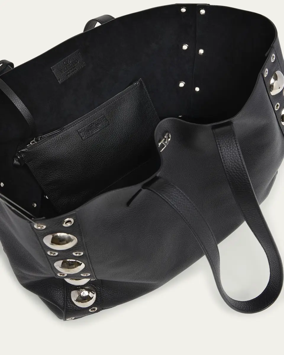 Valentino Garavani Men's Nellcote Large Studded Leather Tote Bag | Thumbnail 4 Valentino Garavani Men's Nellcote Large Studded Leather Tote Bag | Thumbnail 4