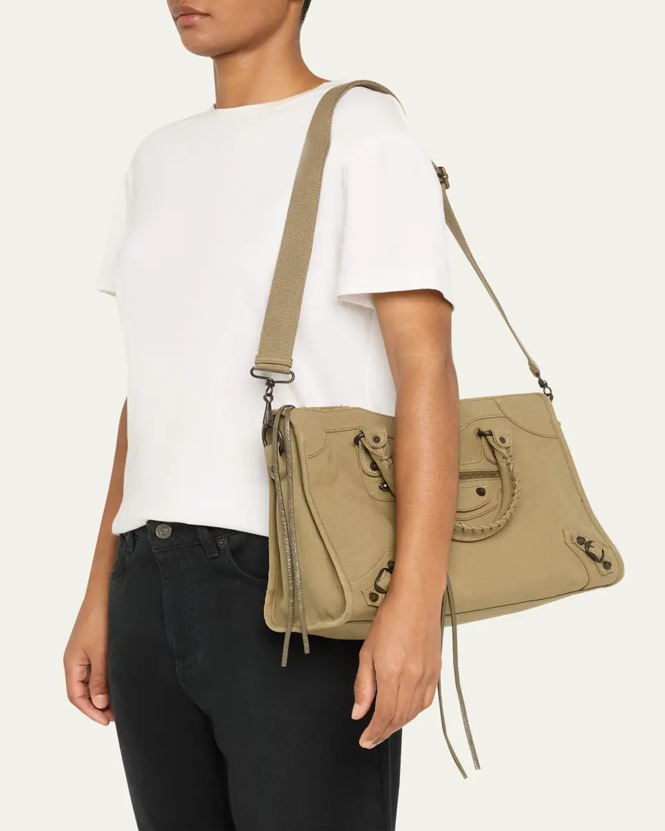 Balenciaga Le City Medium Canvas Top-Handle Bag | Thumbnail 2