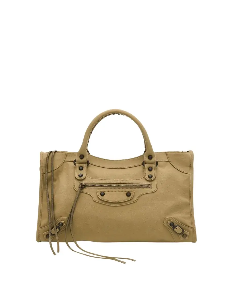 Balenciaga Le City Medium Canvas Top-Handle Bag | Image 1 Balenciaga Le City Medium Canvas Top-Handle Bag | Image 1