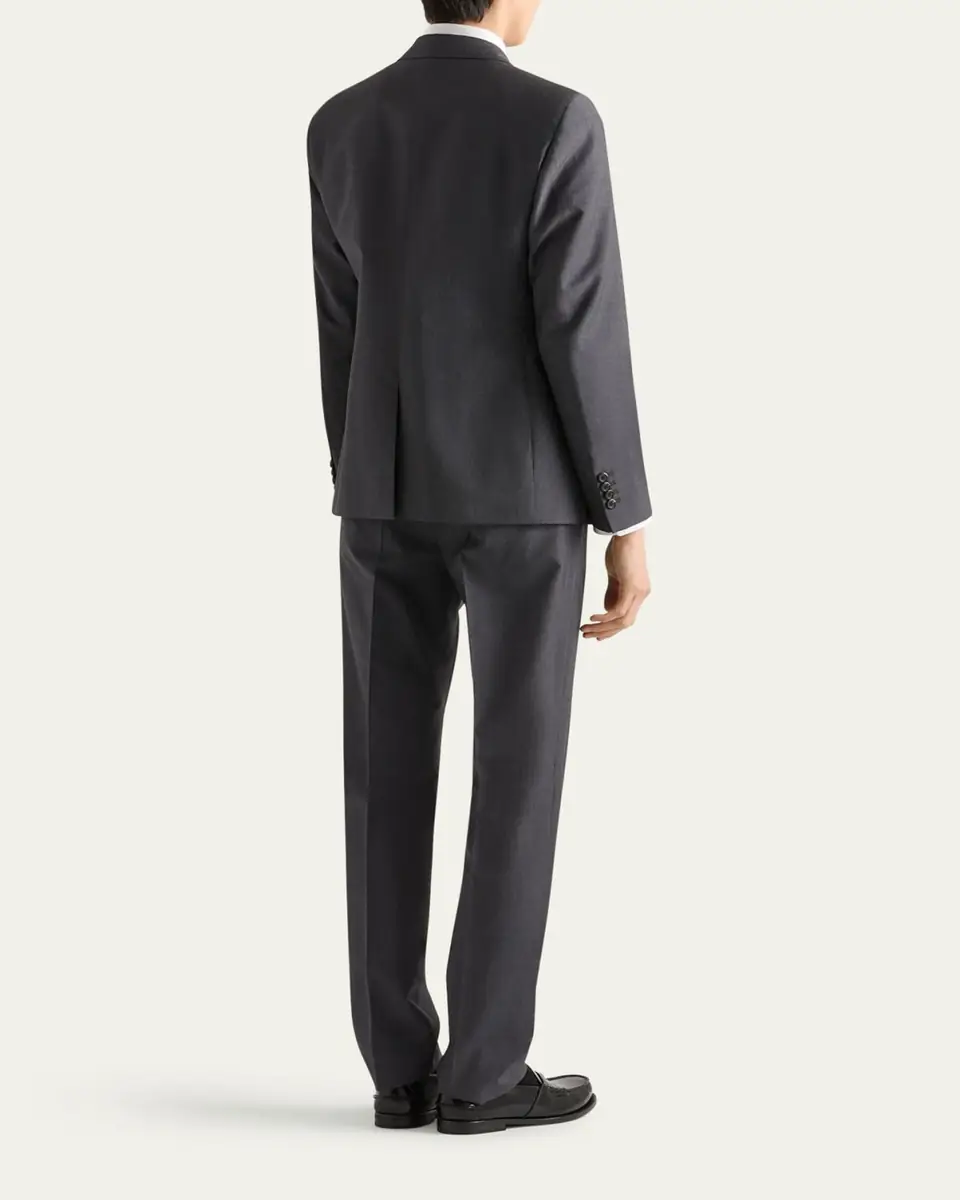 Prada Men's Mohair-Wool Solid Suit | Thumbnail 2 Prada Men's Mohair-Wool Solid Suit | Thumbnail 2