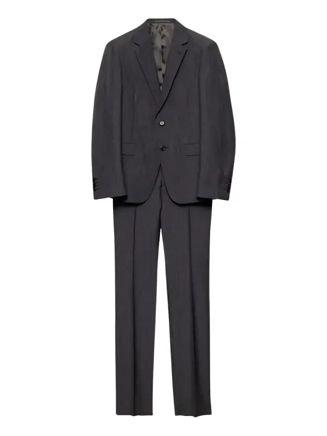 Men's Mohair-Wool Solid Suit Men's Mohair-Wool Solid Suit