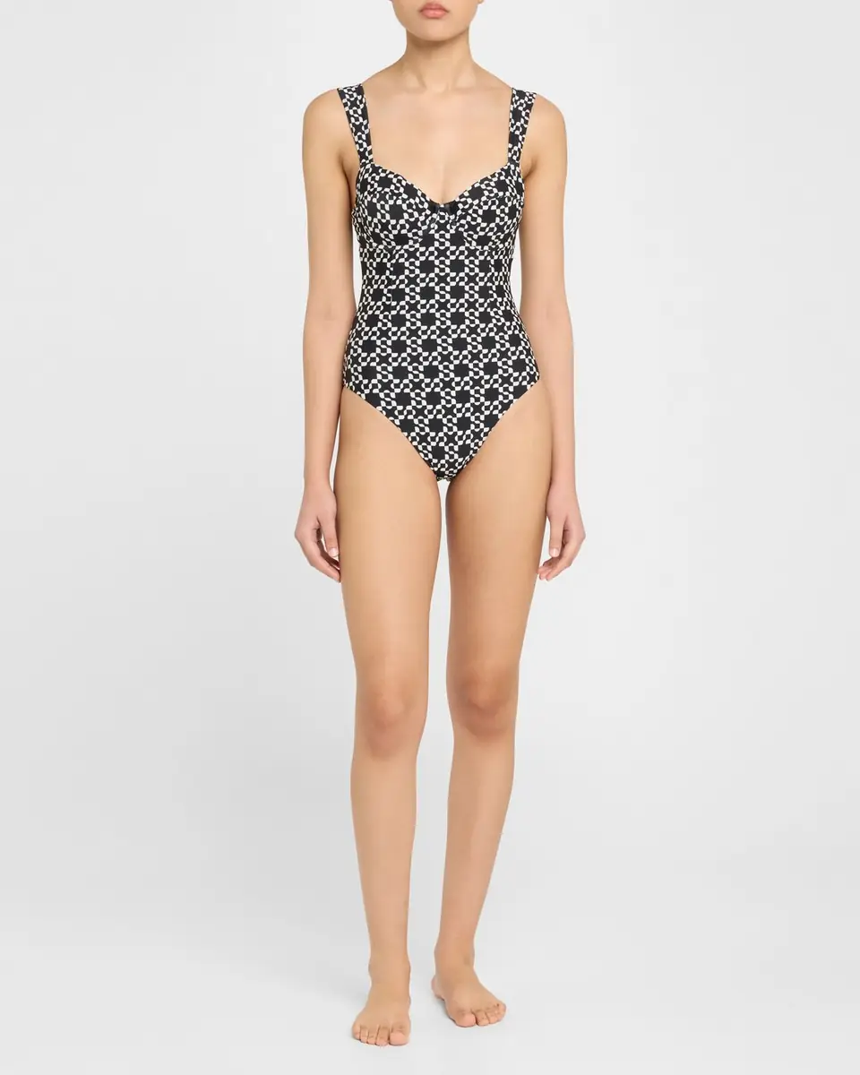 SIMKHAI Lexi Bustier One-Piece Swimsuit | Thumbnail 2