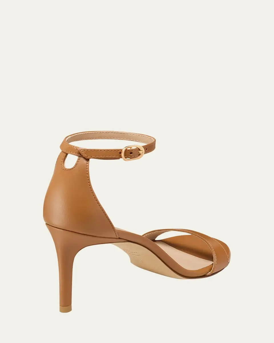 Stuart Weitzman Nudist Leather Ankle-Strap Sandals | Thumbnail 5