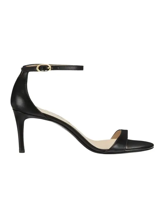 Nudist Leather Ankle-Strap Sandals