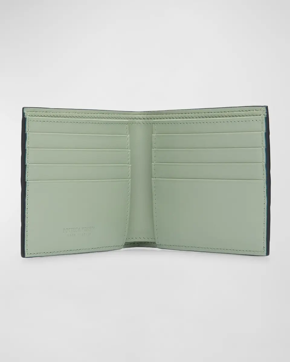 Bottega Veneta Men's Intrecciato 15 Bicolor Leather Bifold Wallet | Thumbnail 2 Bottega Veneta Men's Intrecciato 15 Bicolor Leather Bifold Wallet | Thumbnail 2