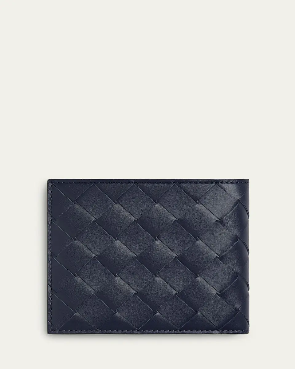 Bottega Veneta Men's Intrecciato 15 Bicolor Leather Bifold Wallet | Thumbnail 12 Bottega Veneta Men's Intrecciato 15 Bicolor Leather Bifold Wallet | Thumbnail 12