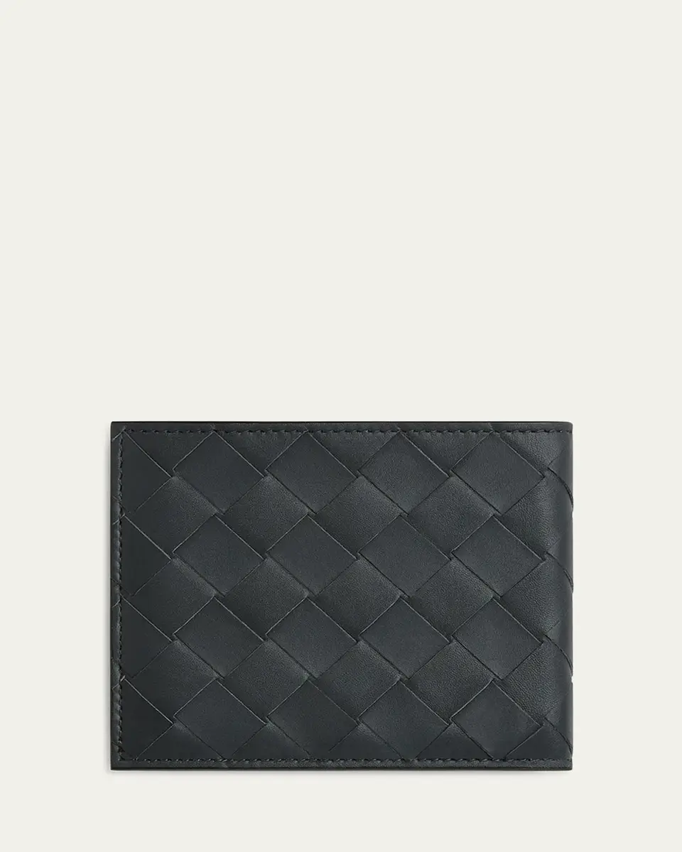 Bottega Veneta Men's Intrecciato 15 Bicolor Leather Bifold Wallet | Thumbnail 14 Bottega Veneta Men's Intrecciato 15 Bicolor Leather Bifold Wallet | Thumbnail 14