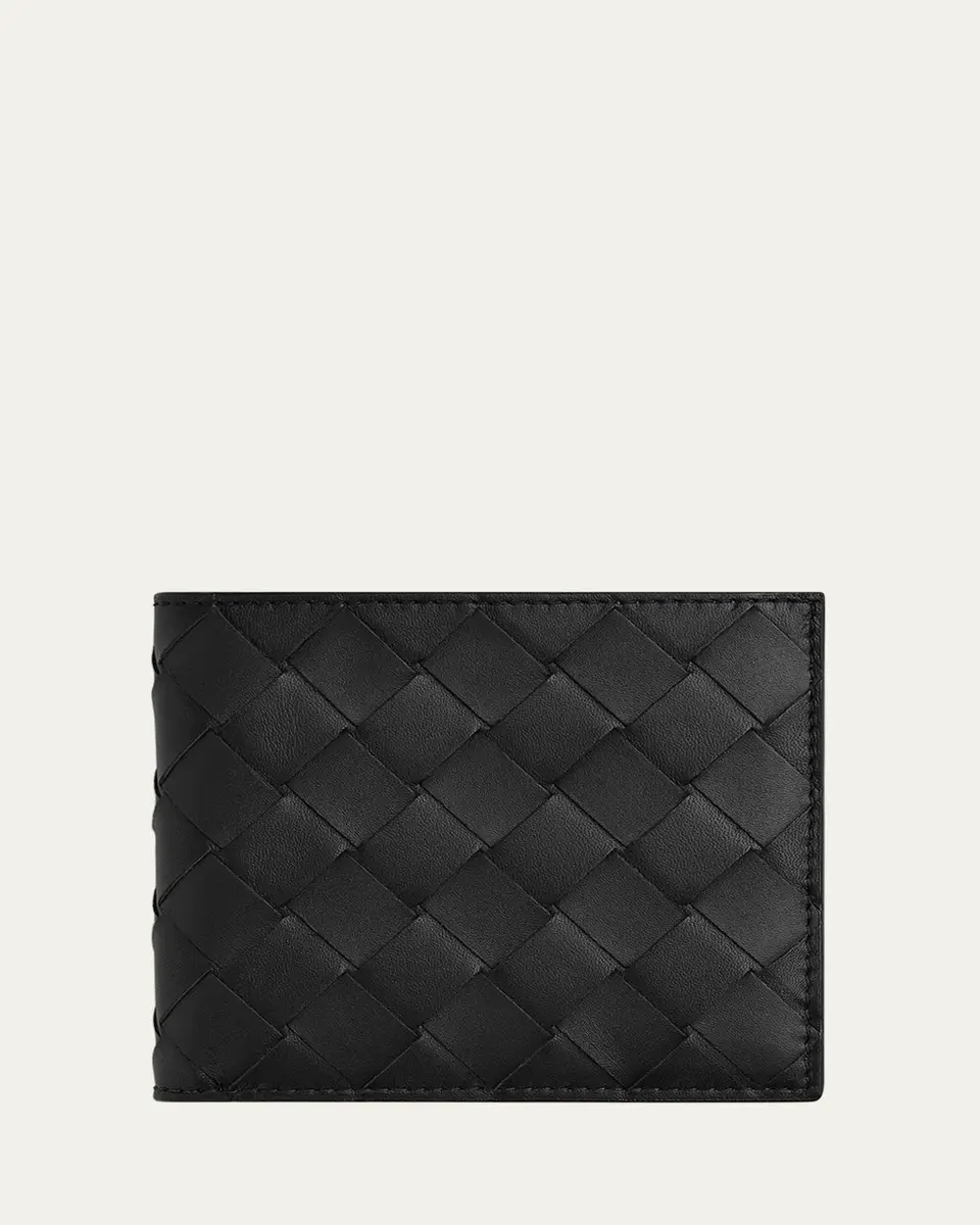 Bottega Veneta Men's Intrecciato 15 Bicolor Leather Bifold Wallet | Thumbnail 4 Bottega Veneta Men's Intrecciato 15 Bicolor Leather Bifold Wallet | Thumbnail 4