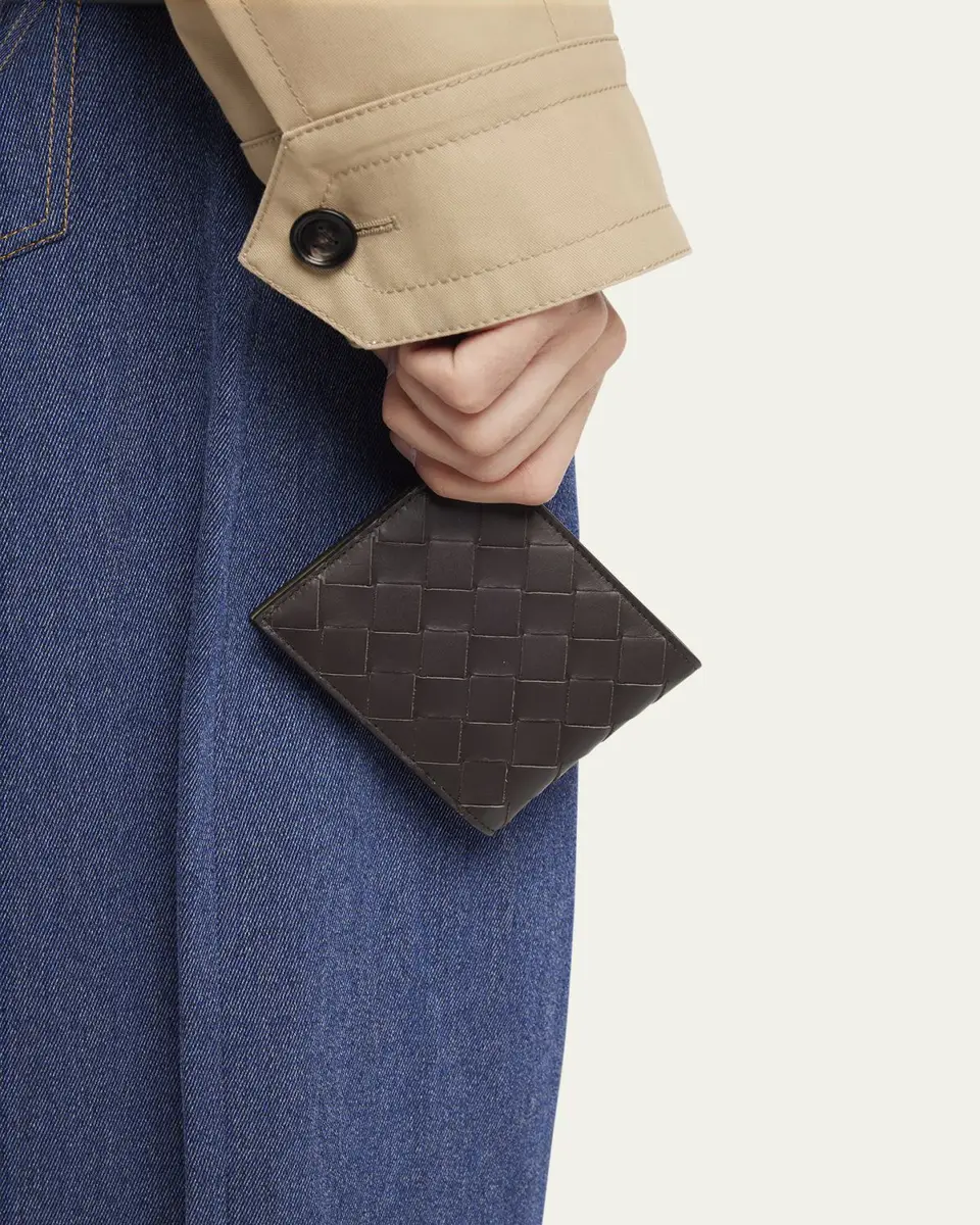 Bottega Veneta Men's Intrecciato 15 Bicolor Leather Bifold Wallet | Thumbnail 8 Bottega Veneta Men's Intrecciato 15 Bicolor Leather Bifold Wallet | Thumbnail 8