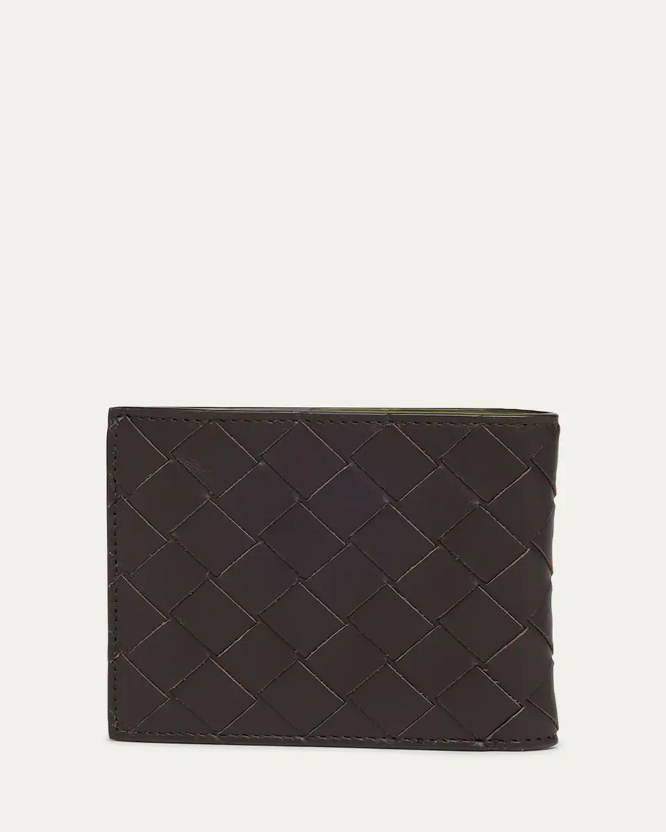 Bottega Veneta Men's Intrecciato 15 Bicolor Leather Bifold Wallet | Thumbnail 10 Bottega Veneta Men's Intrecciato 15 Bicolor Leather Bifold Wallet | Thumbnail 10