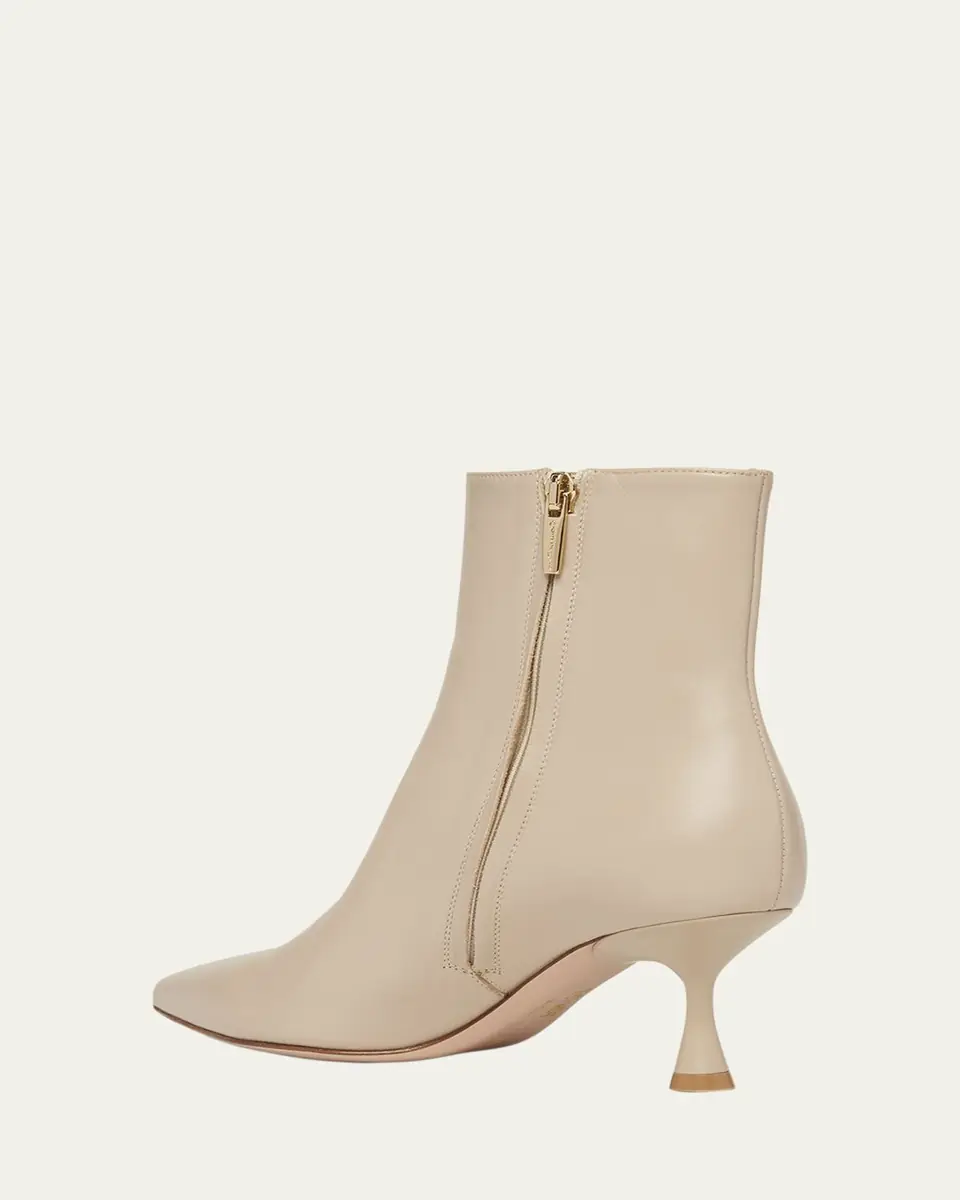 Gianvito Rossi Calfskin Zip Ankle Booties | Thumbnail 2