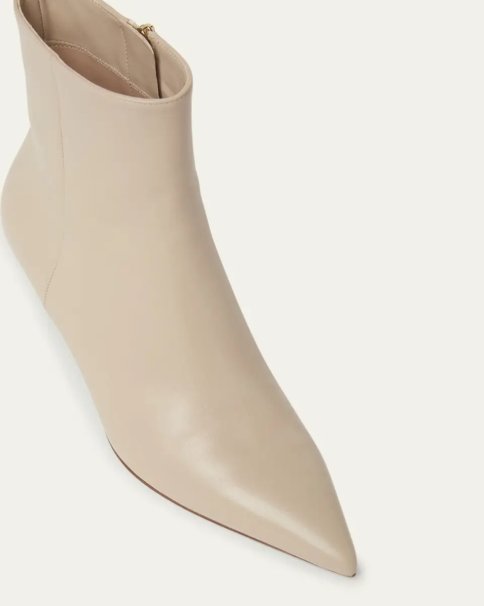 Gianvito Rossi Calfskin Zip Ankle Booties | Thumbnail 3