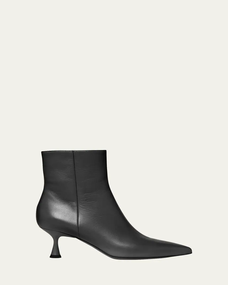 Gianvito Rossi Calfskin Zip Ankle Booties | Thumbnail 4