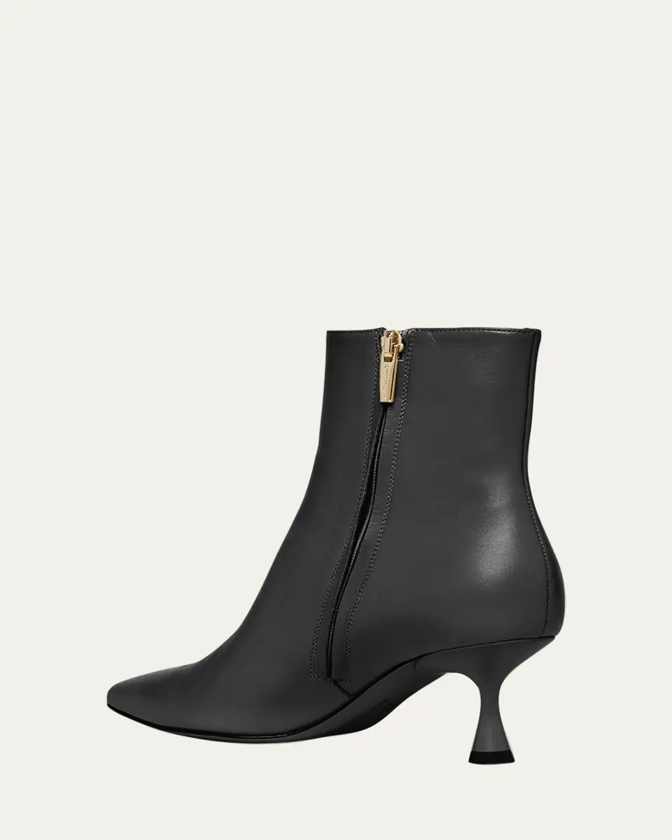 Gianvito Rossi Calfskin Zip Ankle Booties | Thumbnail 5
