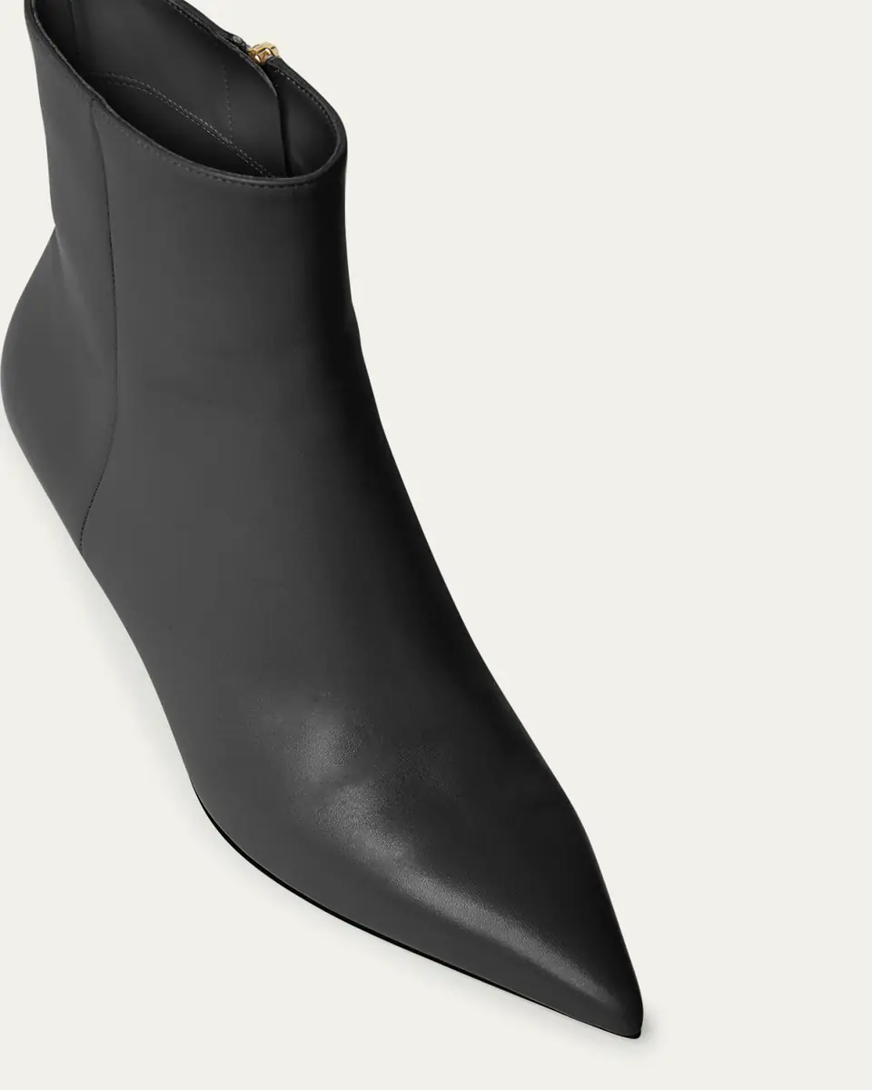 Gianvito Rossi Calfskin Zip Ankle Booties | Thumbnail 6