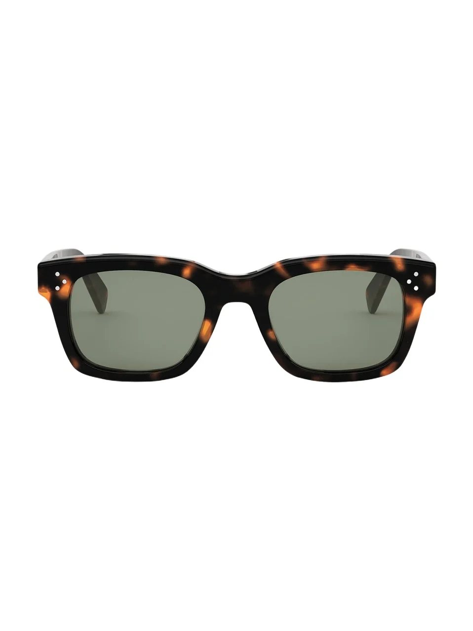 Men's Three Dots Acetate and Nylon Square Sunglasses